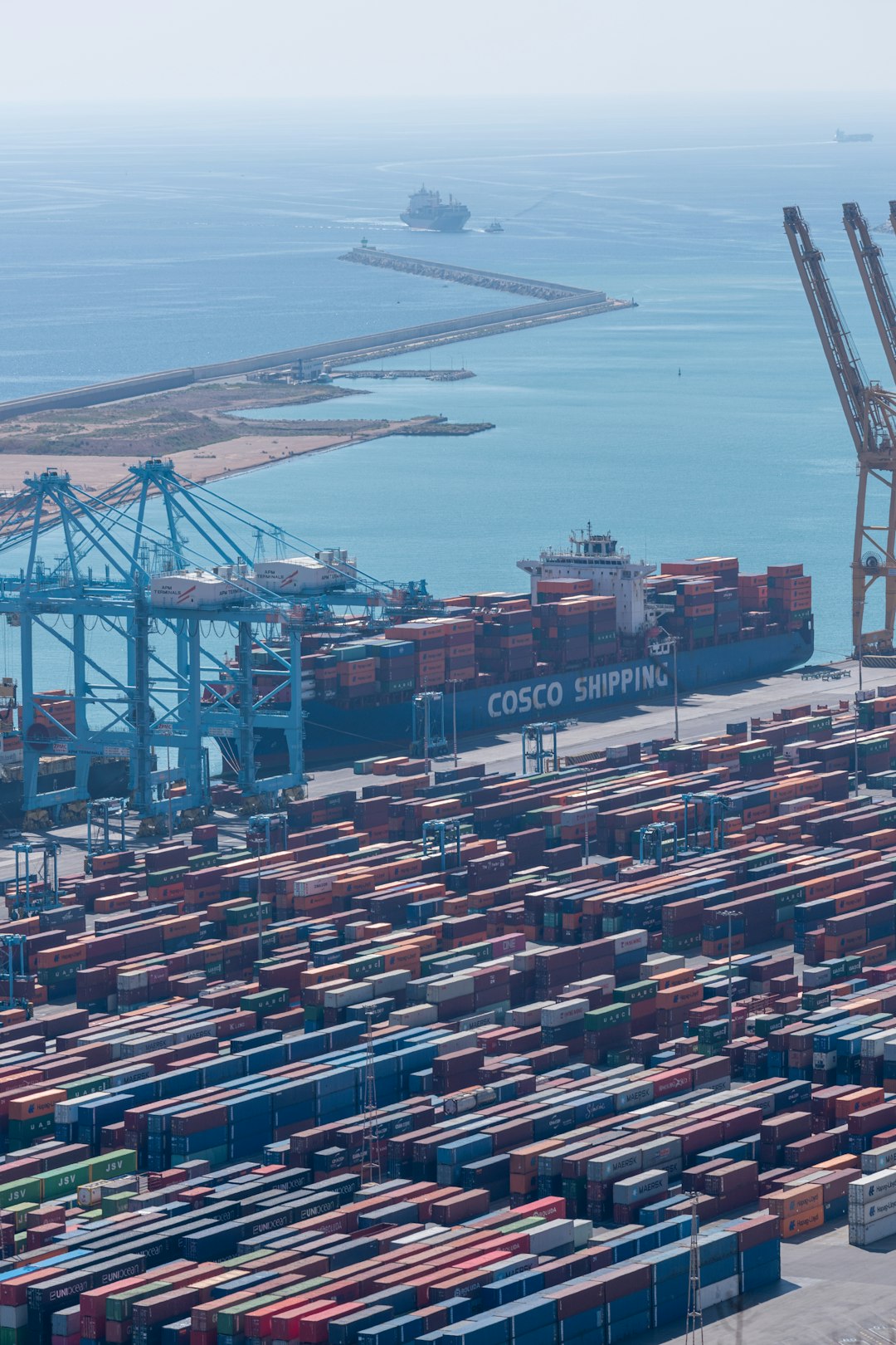 Port of Barcelona taken from Montjuic